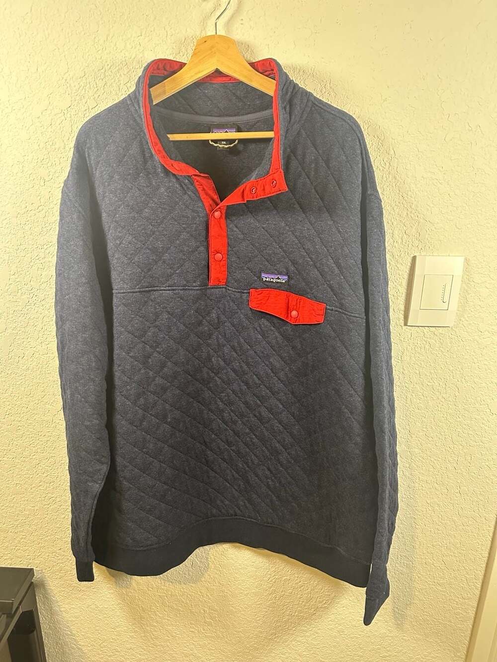 Men’s Patagonia Organic Cotton Quilt Snap-T Pullover Size XXL